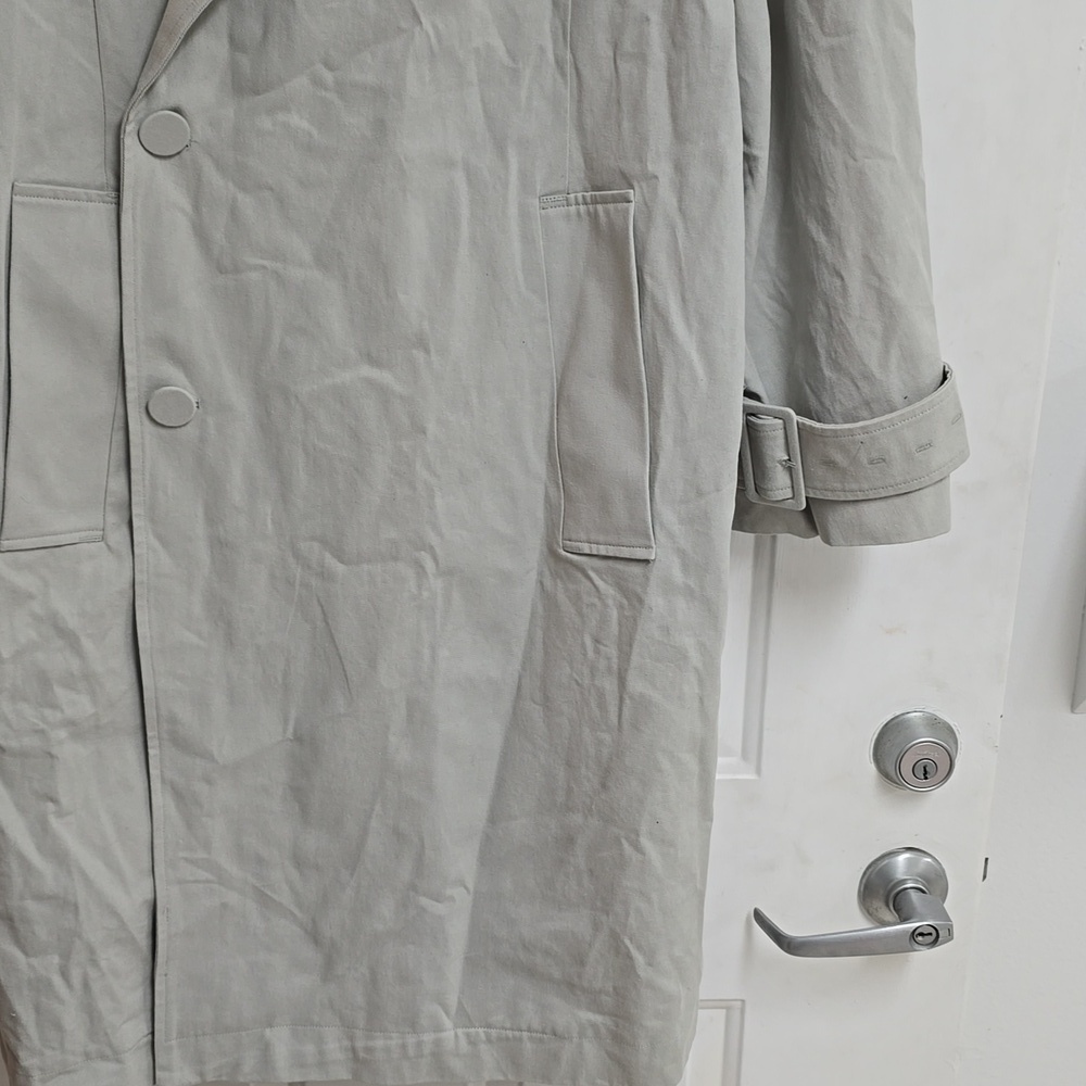 ENTIRE STUDIOS DOUBLE BREASTED COAT PEWTER UNISEX - Picture 5 of 16